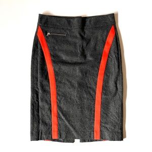 DKNY Wool And Cashmere Pencil Skirt Lined